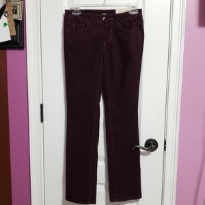 Loft Modern Straight plum pants size 00P